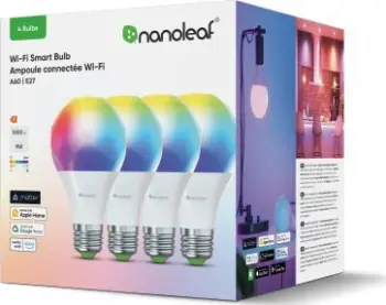 Set llamba inteligjente Nanoleaf Essentials Matter, E27, WiFi, të bardha