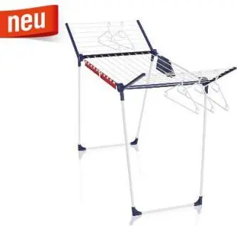 Tharëse rrobash Leifheit Pegasus 200 Solid Comfort, e bardhë/e kaltër