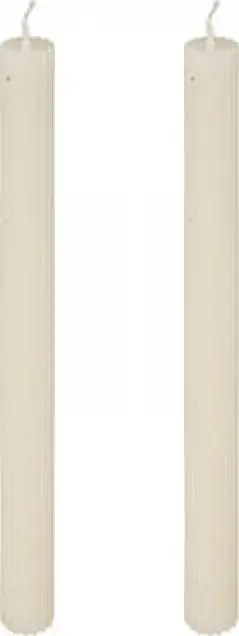 Kandela tavoline Atmosphera Classic Table Candle, 26 cm, set 2 copë, ngjyrë ivory