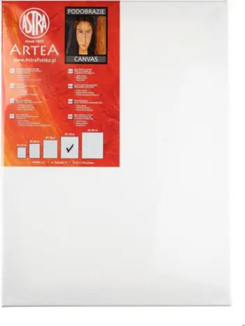 Kanavacë për pikturë Astra Painting, 50 x 60 cm, pambuk 280g, e bardhë