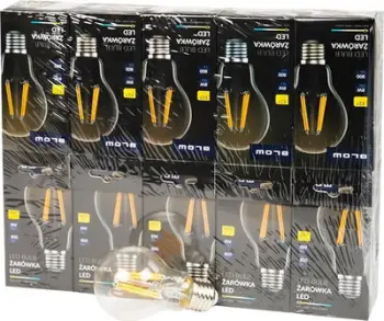 Set llamba LED Blow E27 A60, 10 copë, dekorative filament, dritë e ngrohtë