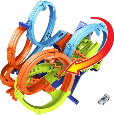 Set lodër pistë e makinave Hot Wheels Action (965-2452) - 3