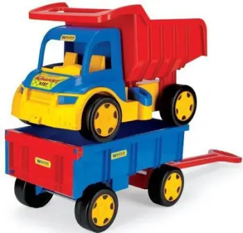 Kamion lodër Wader Gigant Truck 65100, me rimorkio, shumëngjyrësh