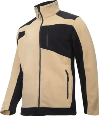 Bluzë fleece Lahti Pro L4011903, madhësia L, me përforcime, bezhë e zezë