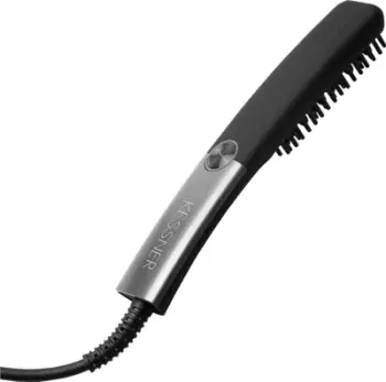 Furçë qeramike për mjekër Ceramic Chin Smoothing Brush, për stilim dhe lëmim, e zezë