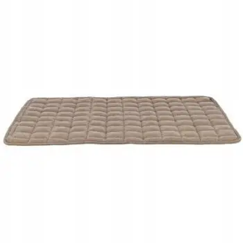 Shtrat katror për qen Trixie Caliente Soft Edition, këllëf poliester, i larshëm 95°C, gri