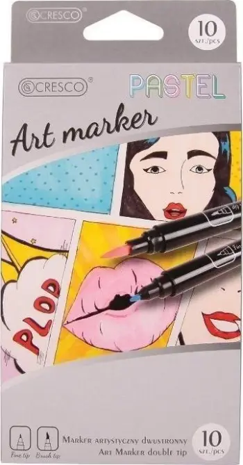 Markera dyansh Cresco Artistic, 10 ngjyra