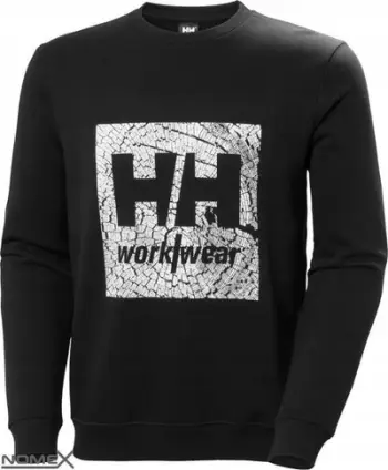 Bluzë fleece Helly Hansen Workwear, me mëngë të gjata, L Regular, e zezë