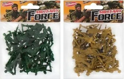 Set lodër figura ushtartake Mega Creative, të verdha / gjelbra - 1