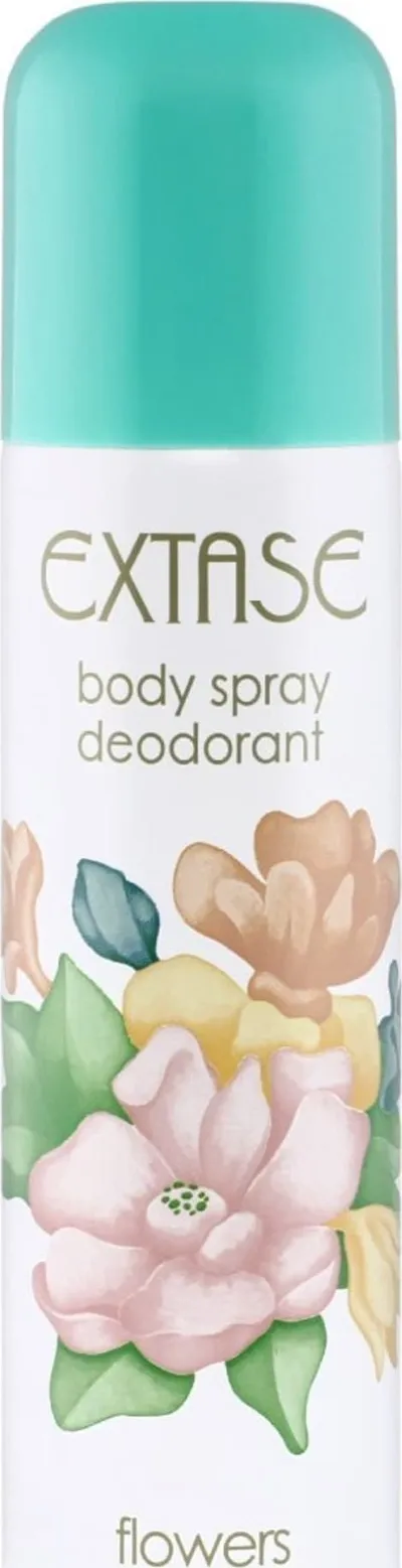 Deodorant spraj Extase Flowers, 150ml, aromë lulesh, për gra - 1