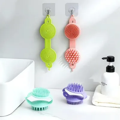 Furçë silikoni për trup , jeshile , blu , rozë dhe vjollcë . UNIMIKS - 3