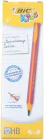 Lapsa BIC Kids Jumbo Triangular Learner, kuti 12 copë, rozë