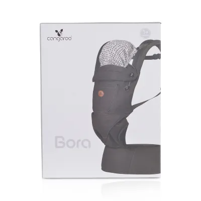 Kangur për bebe Cangaroo Bora, 3.6kg+, e hirtë - 4