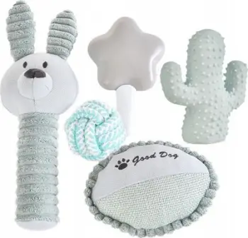 Set lodrash Barry King Gift 5in1 për qen, 5 copë, gri blu