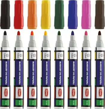 Markera për letër Toma Paper Markers, set 8 ngjyra, shumëngjyrëshe