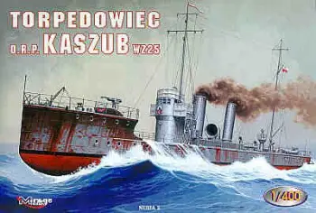 Model anije Mirage ORP Kaszub 40027, set ndërtimi, për ngjitje
