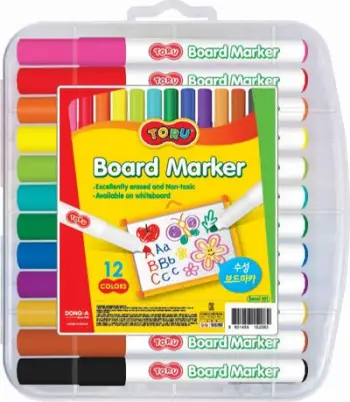 Markera për tabela Dong-a Dry-Erase, set 12 ngjyra, të larmishme