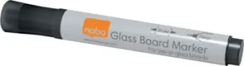 Markera për tabela xhami Nobo Dry Wipe, set 4 copë, të zinj
