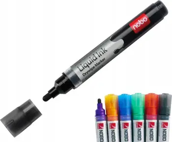Markera të bardhe Nobo Liquid Ink Drywipe 1901419, set 6 copë, shumëngjyrëshe