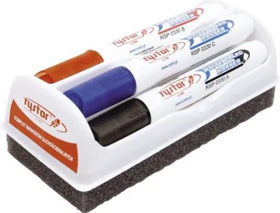 Markera për tabla të bardha Rystor Dry-erase RSP RX5551, majë e rrumbullakët, set 4 copë, shumëngjyrëshe - 1