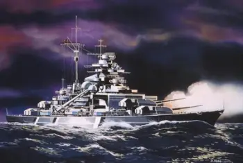 Model anije Revell Bismarck Mini 05802, plastik, për montim