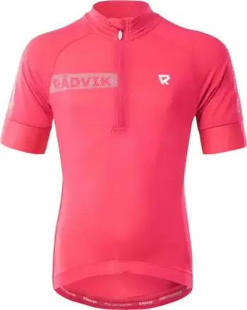Bluzë sportive për çiklizëm Radvik Alpha Jgr Jr, për fëmijë, poliestër elastik, rozë
