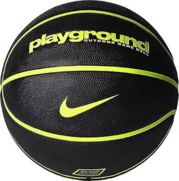 Top basketbolli Nike Playground Outdoor 100, madhësia 5, i zi