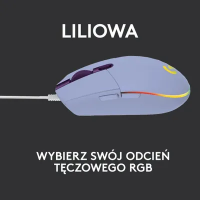 Maus Logitech G102 Lightsync vjollcë (910-005854) - 8