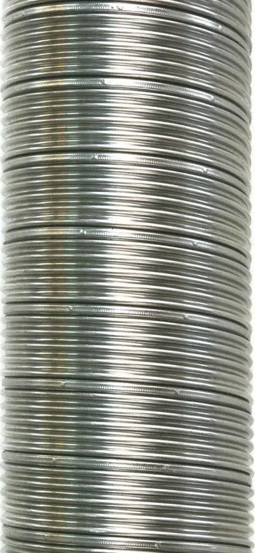 Tub fleksibël çeliku SpiroFlex 115, diametër 115mm, gjatësi 1m, argjendtë - 1