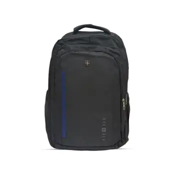 Çantë për Laptop S9001 / B53-88 / 18 Inch / Polyester / Waterproof / Soft handle / E zezë/Kaltër e erret