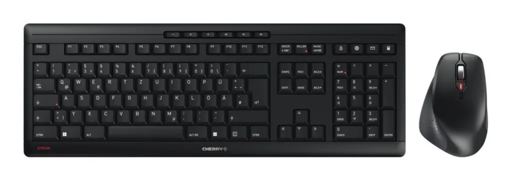 Combo (Tastierë & Maus) Cherry Stream Desktop Comfort – Zezë - 1