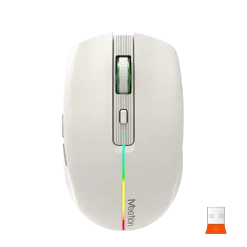 Maus pa Kabllo Meetion BTM002-02 Khaki Dual Mode / 2.4G / Bluetooth / USB Type-C / e krem