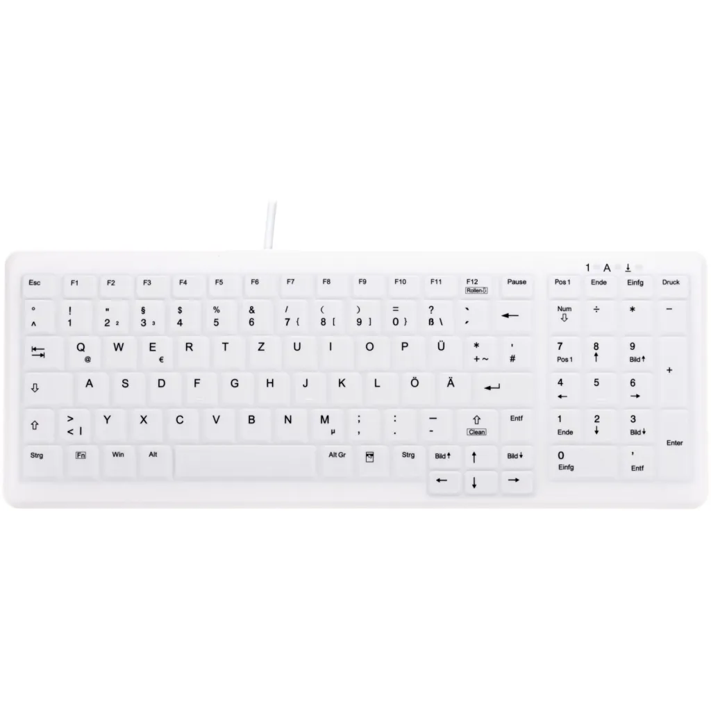 Tastierë me kabllo Industriale CHERRY ACTIVE KEY MTA AK‑C7000 / IP68 / DE Layout – Bardhë - 1