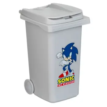 Kosh i vogël plastik për organizim, ngjyrë gri, me dizajn Sonic 0.48L