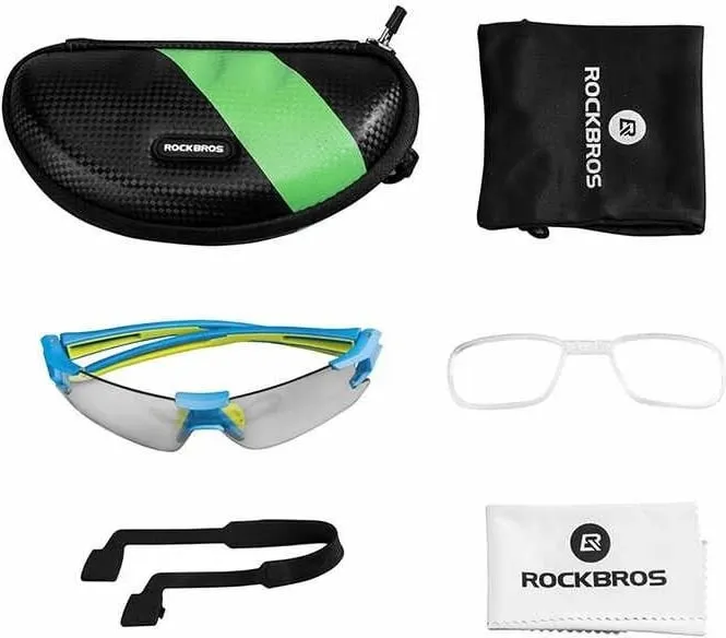 Syze sportive Rockbros, blu/jeshile - 3