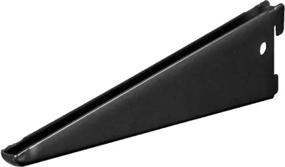 Konsolë muri Dolle Double Hole, 2 rreshta, 27 cm, metal i zi - 1