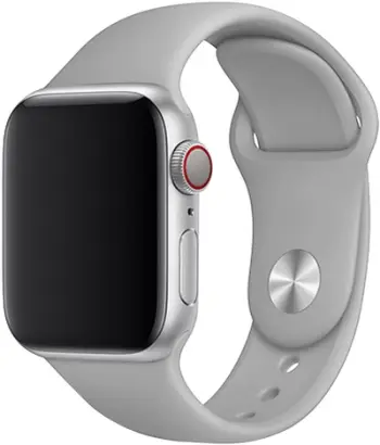 Rrip ore Eternico Essential për Apple Watch 38mm 40mm 41mm, silikon, madhësia M L, gri çeliku