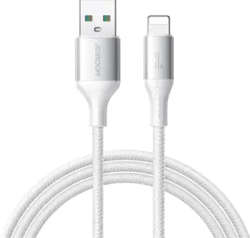 kabllo USB-A në Lightning Joyroom S-A28 1 m 3A USB 2.0, bardhë