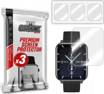 Folie mbrojtëse Hydrogel për orë MyPhone Watch Classic 2, set 3 copë, transparente