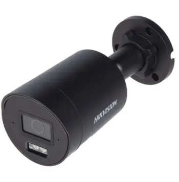 Kamerë IP Hikvision DS-2CD2046G2H-IU, 4 Mpx, lente 2.8 mm, e zezë