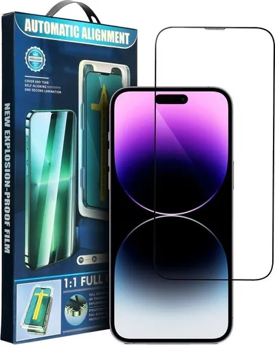 Xham mbrojtës OEM për iPhone 14 Pro Max, 5D, me aplikator, transparent - 1
