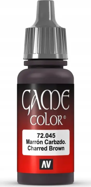 Bojë akrilike Vallejo Game Color 72045, 17ml, Charred Brown, kafe e errët