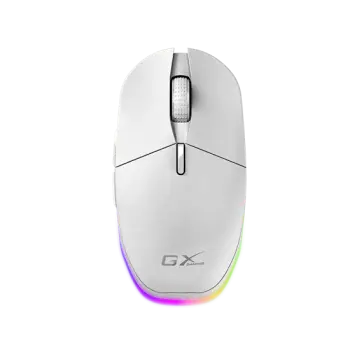 Maus Gaming Genius Scorpion M8250 / Bluetooth / LED / 6 Butona / 800–3200 DPI – Bardhë