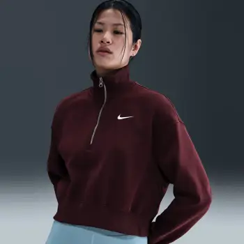 Duks NIKE W NSW PHNX FLC QZ CROP