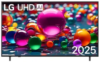 Televizor LED, LG, 65UA74003LB, 65" 4K UHD HDR10 Pro, Smart webOS 25, procesor AI α7 Gen8
