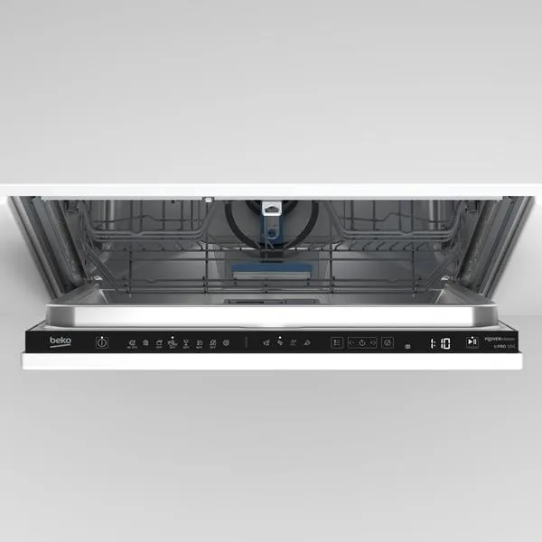 Lavastovilje e inkastruar Beko BDIN38551P, 60 cm, 15 sete, e bardhë - 2