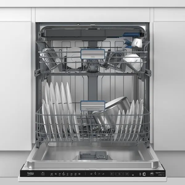 Lavastovilje e inkastruar Beko BDIN38551P, 60 cm, 15 sete, e bardhë - 6