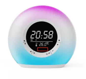 Orë, Alarm, Radio, Dritë, Altoparlant meanIT, B15, RGB