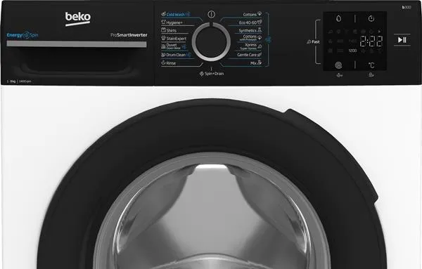 Lavatrice Beko BM3WFSU39413WPBB1, 9 kg, 1400 RPM, klasa A, e bardhë - 2
