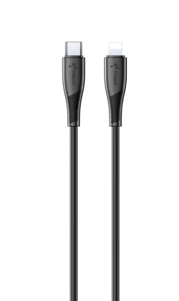 KABELL PER MOBILE FUEGO FG182I TYPE-C/LIGHTNING BLACK